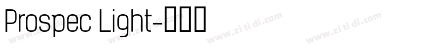 Prospec Light字体转换